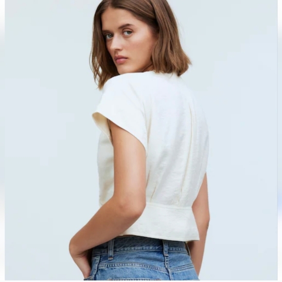 Madewell Pleated Blouse - Picture 2 of 5